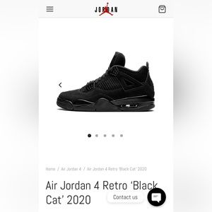Air Jordan 4 Black Cat 2020.